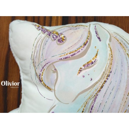 Unicorns dream of a cushion sitting unicorn