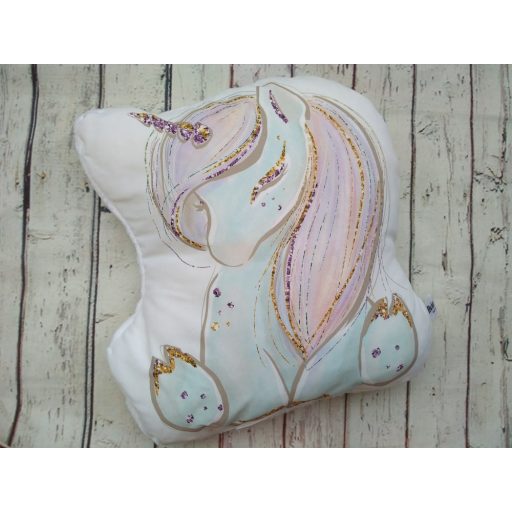 Unicorns dream of a cushion sitting unicorn
