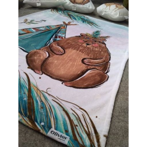 Vadnyugati boldogság puha baba pléd, takaró