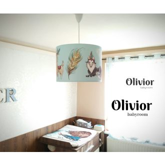 Wild west happiness baby room nursery lamp hanging
