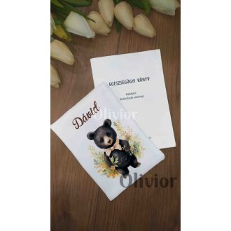   Macis egészségügyi kiskönyv borító névvel nyomott mintával