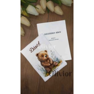   Macis egészségügyi kiskönyv borító névvel nyomott mintával