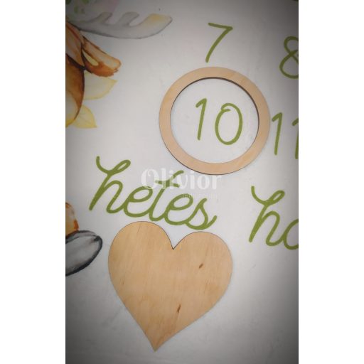 Erdei állatos puha hónap takaró, baba pléd, hónaptakaró