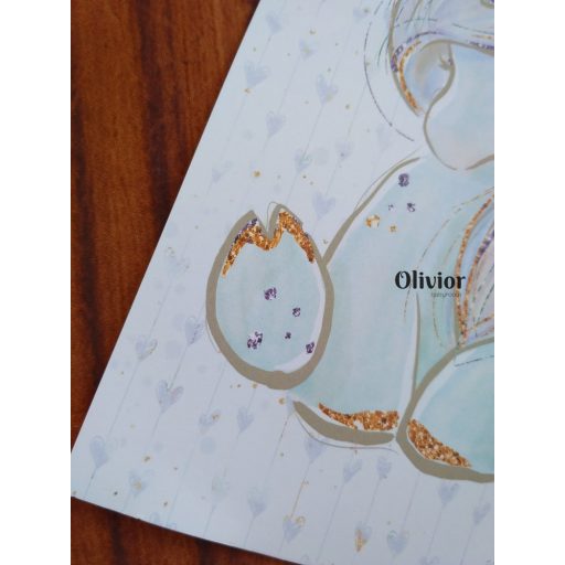 Unikornisok álma fali kép dekoráció -ülő unikornis