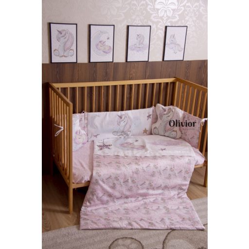 Unikornisok álma fali kép dekoráció -ülő unikornis