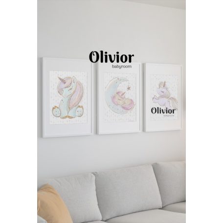 Unicorns Dream A4 Wall Art Decoration - 4 Piece Set