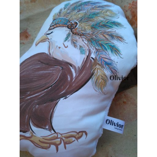 Wild west happiness eagle patterned pillow cushion