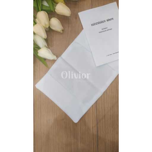 Szafari állatos egészségügyi kiskönyv borító névvel nyomott mintával