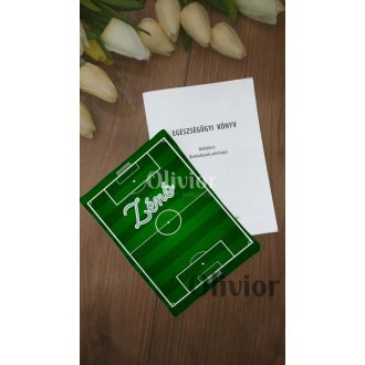   Focis egészségügyi kiskönyv borító névvel nyomott mintával