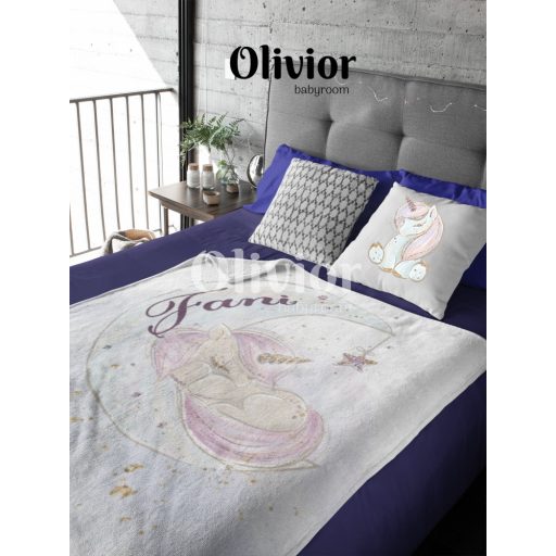 Unikornisok álma - puha wellsoft unikornis mintás kislány pléd,- unikornisos pléd