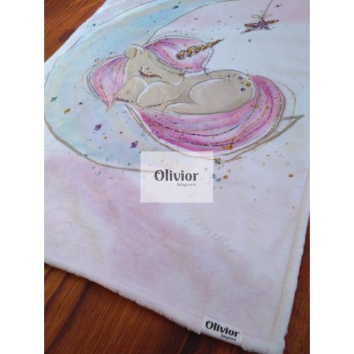 Unikornisok álma - puha wellsoft unikornis mintás kislány pléd,- unikornisos pléd