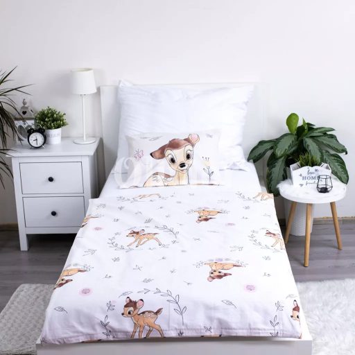 Disney Bambi Beige gyerek, ovis ágyneműhuzat 100×135cm, 40×60 cm