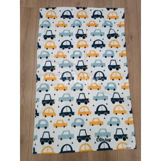 Autó mintás pléd kisfiúknak puha wellsoft anyagból