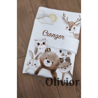   Erdei állat mintás pelenkázó neszeszer pelenkázó táska